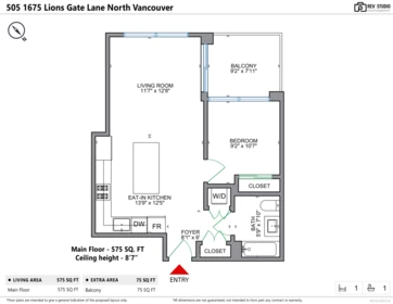 Primary Bedroom Photo of 505 1675 Lions Gate Lane, North Vancouver, BC