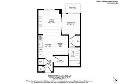 Playground / Recreational Area Near 509 1225 Richards Street, Vancouver, BC