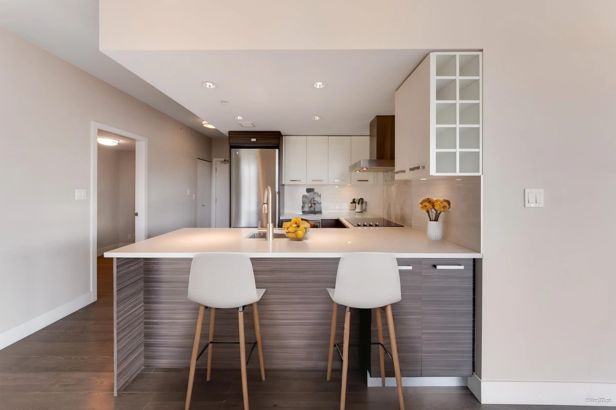 Living Room Photo of 602 1783 Manitoba Street, Vancouver, BC