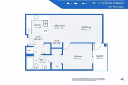 309 11950 Harris Road, Pitt Meadows, BC, Pitt Meadows — Apartment/Condo for sale
