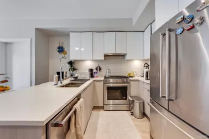 Kitchen Photo of 310 3588 Sawmill Crescent, Vancouver, BC