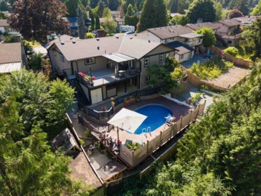 Aerial View of 19865 N Wildwood Crescent, Pitt Meadows, BC