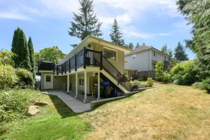 Aerial View of 1047 Winslow Avenue, Coquitlam, BC