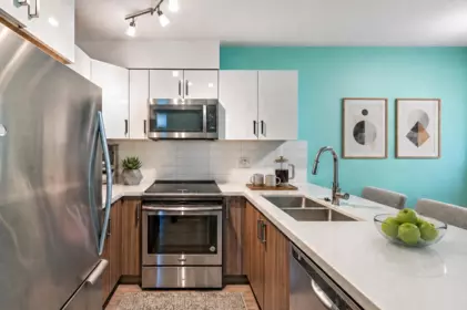 Kitchen Photo of 201 3939 Knight Street, Vancouver, BC