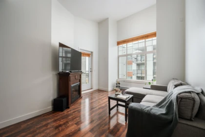 Living Room Photo of 414 11887 Burnett Street, Maple Ridge, BC