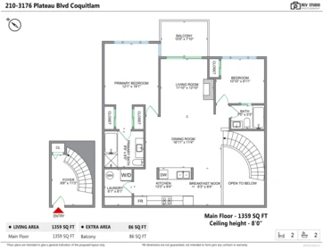 210 3176 Plateau Boulevard, Coquitlam, BC, Coquitlam — Apartment/Condo for sale