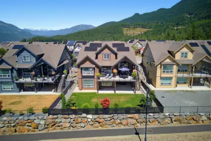 Aerial View of 1324 Stromdahl Place, Agassiz, BC