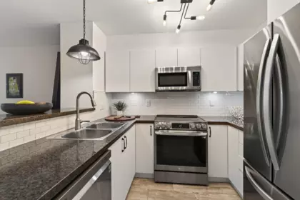 Kitchen Island Photo of 407 8717 160 Street, Surrey, BC