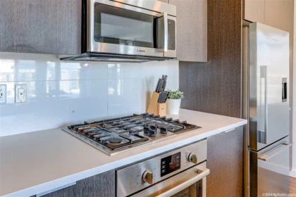Kitchen Island Photo of 1703 8688 Hazelbridge Way, Richmond, BC