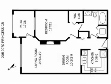 Aerial View of 205 2970 Princess Crescent, Coquitlam, BC