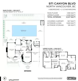Dining Area Photo of 971 Canyon Boulevard, North Vancouver, BC
