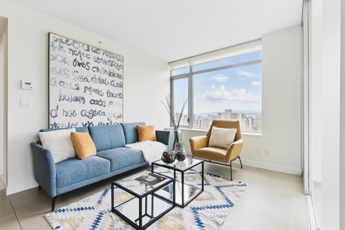 Family Room Photo of 2306 1028 Barclay Street, Vancouver, BC