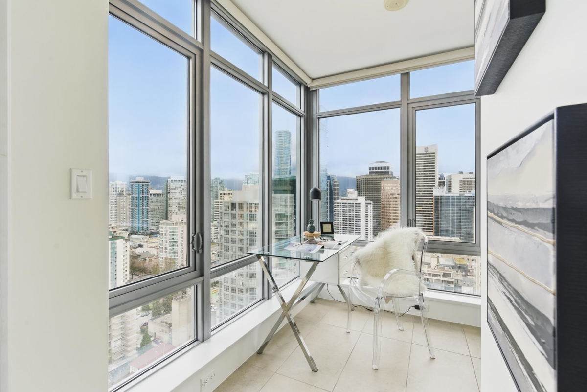 Office / Den Photo of 2306 1028 Barclay Street, Vancouver, BC