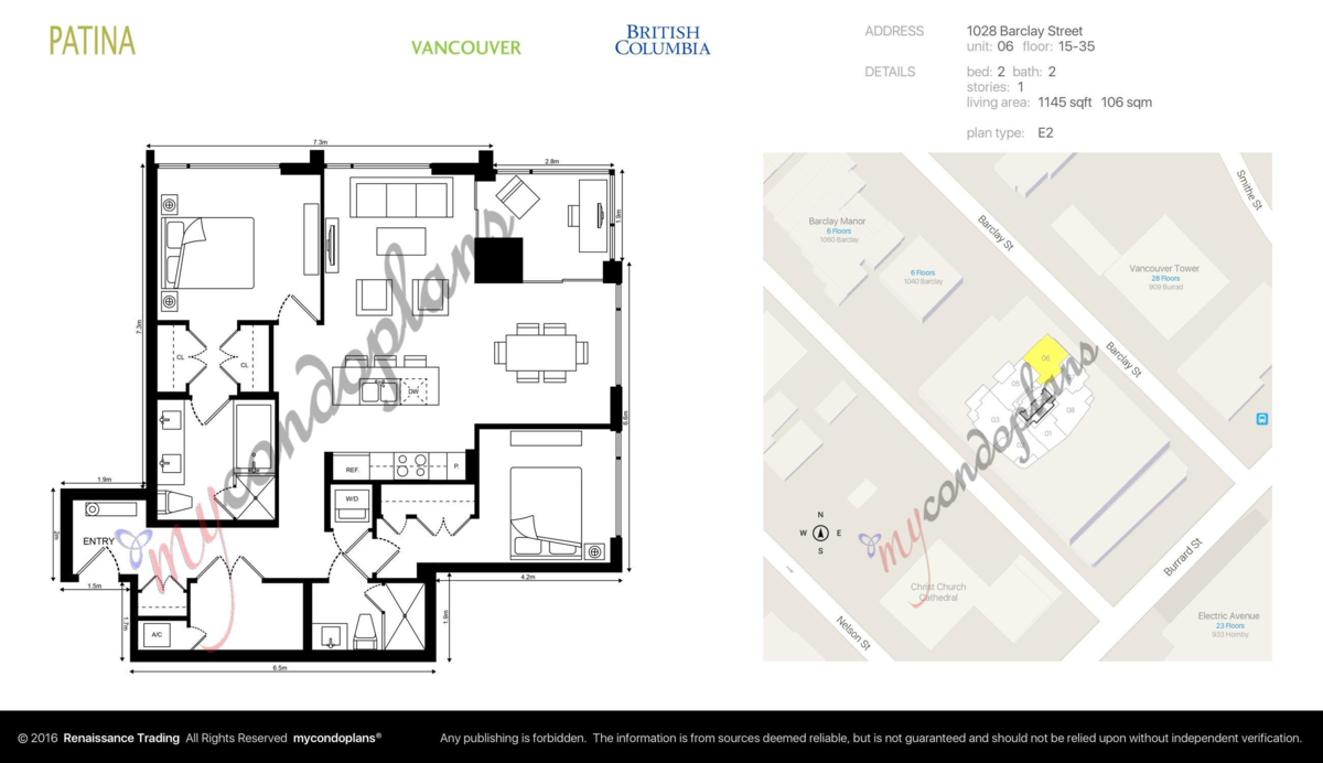 Playground / Recreational Area Near 2306 1028 Barclay Street, Vancouver, BC