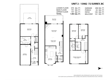 Backyard Photo of 2 13982 72 Avenue, Surrey, BC