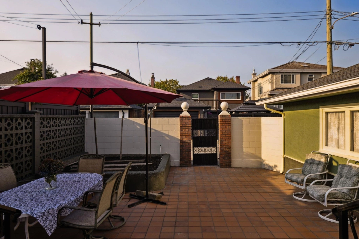 Aerial View of 2869 Venables Street, Vancouver, BC