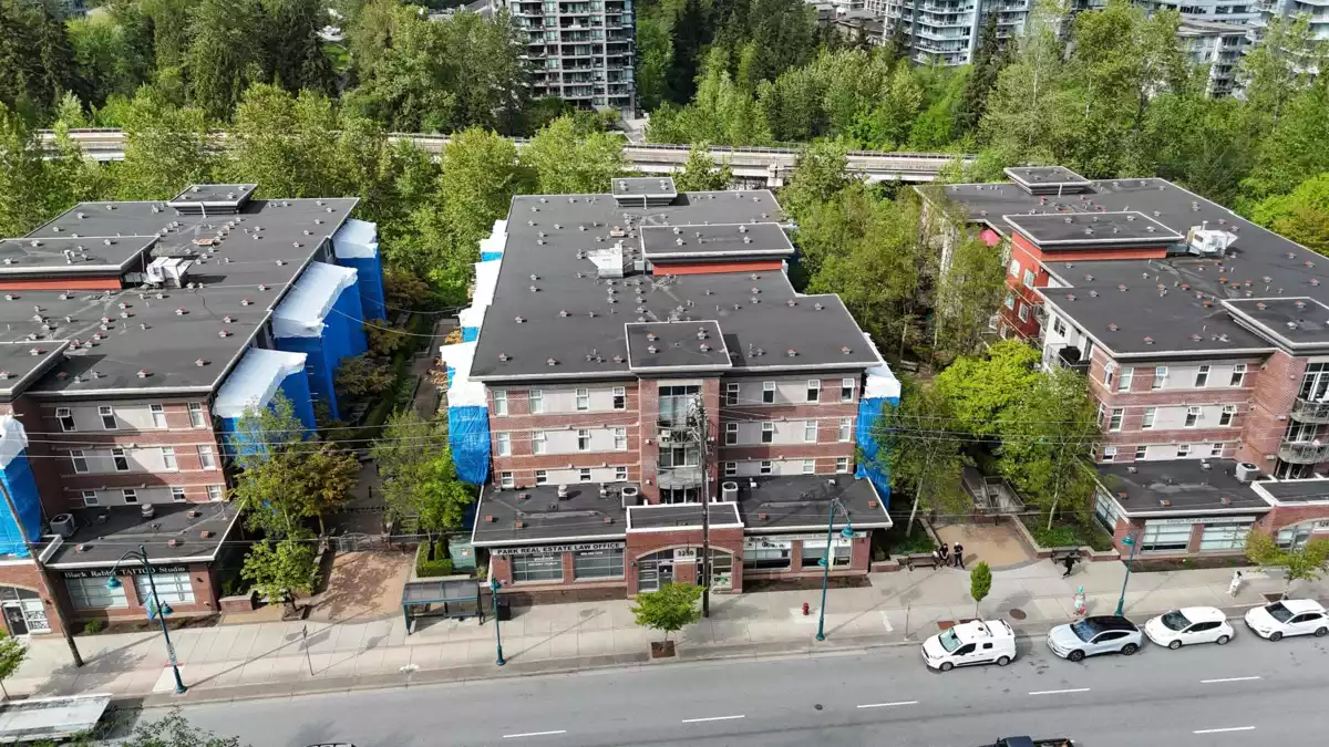 Exterior Rear Photo of 403 3250 St Johns Street, Port Moody, BC