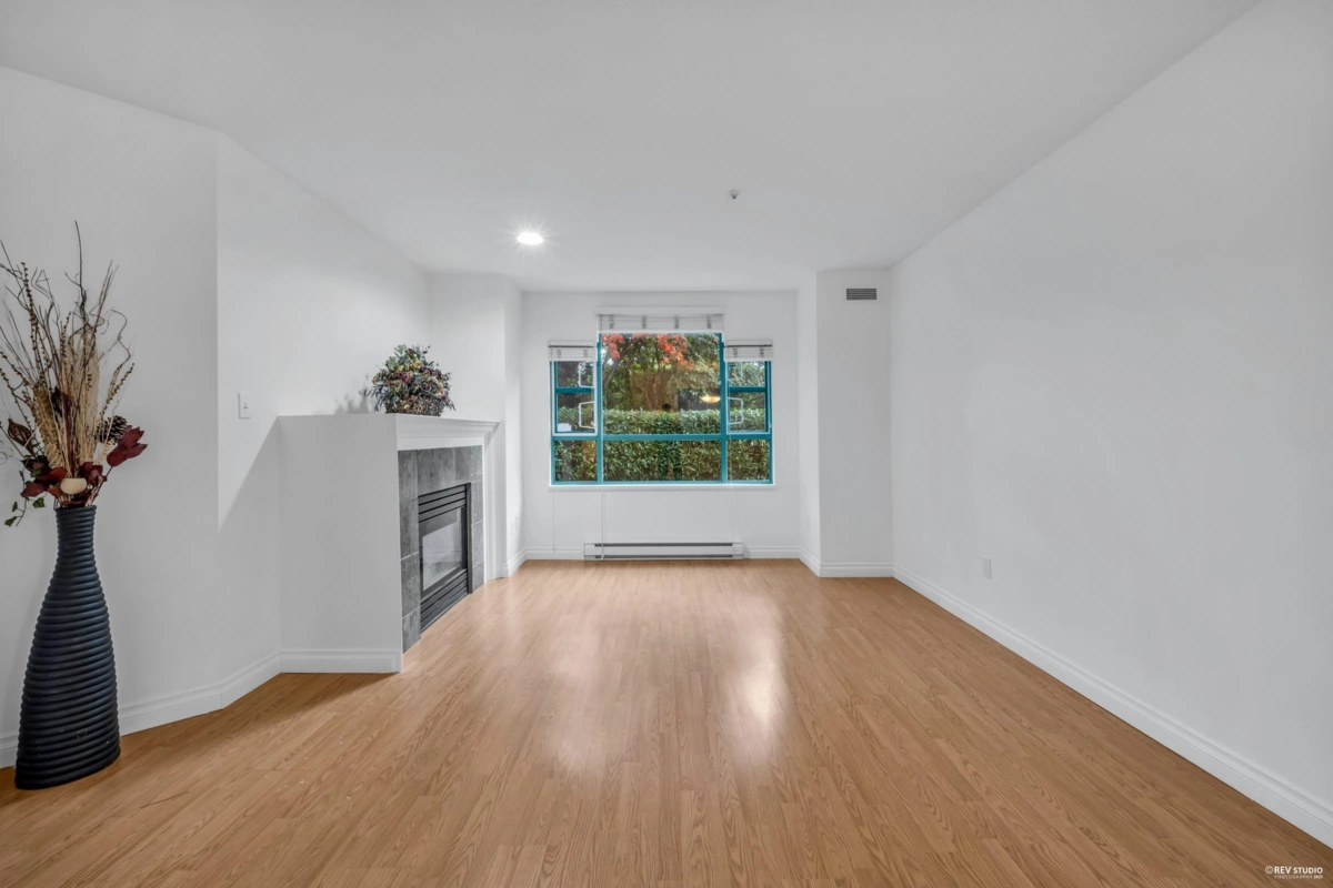 Exterior Rear Photo of 104E 3081 Glen Drive, Coquitlam, BC