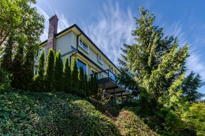 Aerial View of 5237 Timberfeild Road, West Vancouver, BC