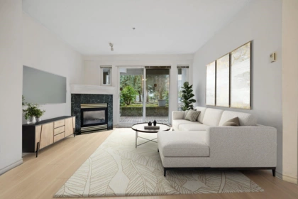 Front exterior of 102 8100 Jones Road, Richmond, BC