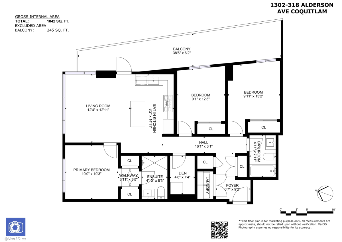 Front Yard Photo of 1302 318 Alderson Avenue, Coquitlam, BC