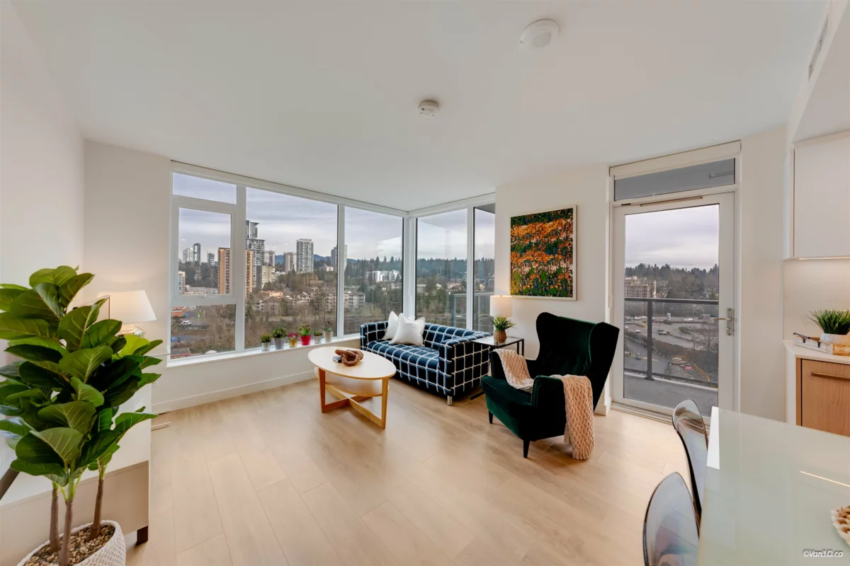 Living Room Photo of 1302 318 Alderson Avenue, Coquitlam, BC