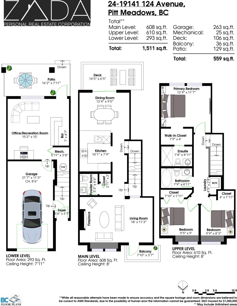 Playground / Recreational Area Near 24 19141 124 Avenue, Pitt Meadows, BC