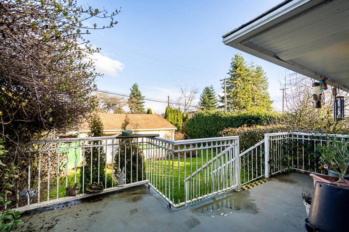 Backyard Photo of 7430 Boundary Road, Burnaby, BC