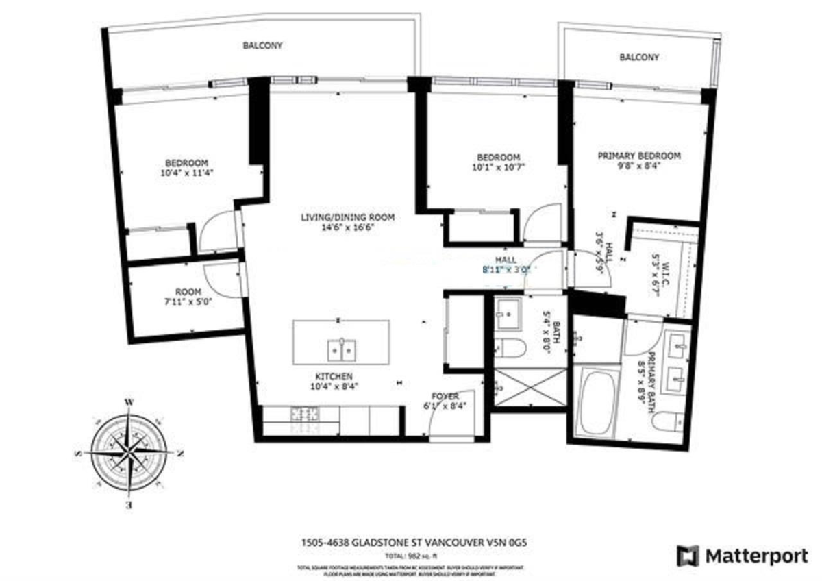 Front Yard Photo of 1505 4638 Gladstone Street, Vancouver, BC