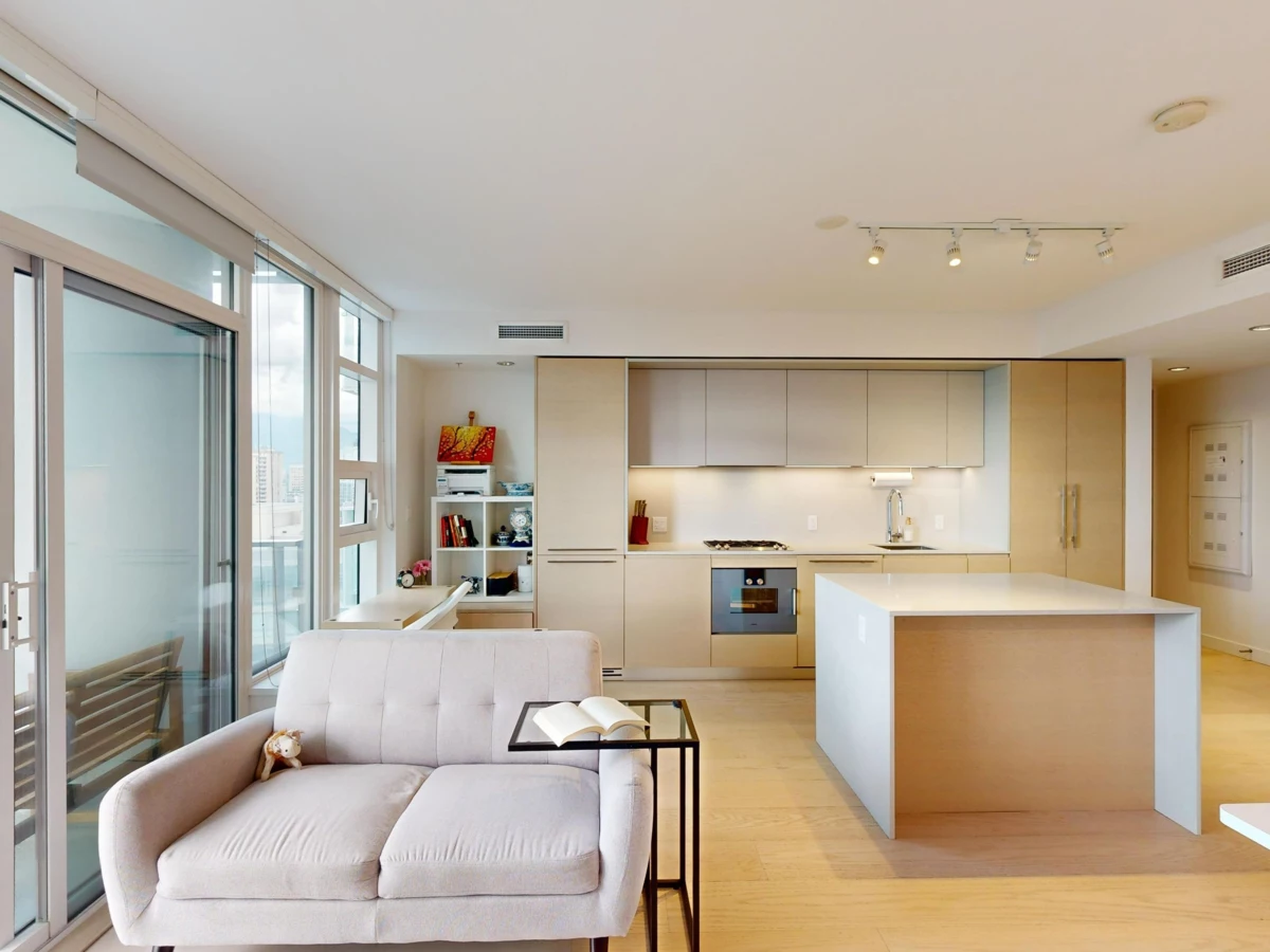 Living Room Photo of 2103 1289 Hornby Street, Vancouver, BC