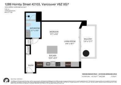 2103 1289 Hornby Street, Vancouver, BC