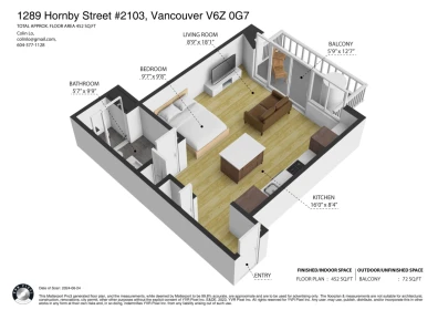 Mudroom Photo of 2103 1289 Hornby Street, Vancouver, BC