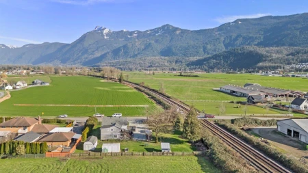 Aerial View of 9227 Annis Road, Rosedale, BC