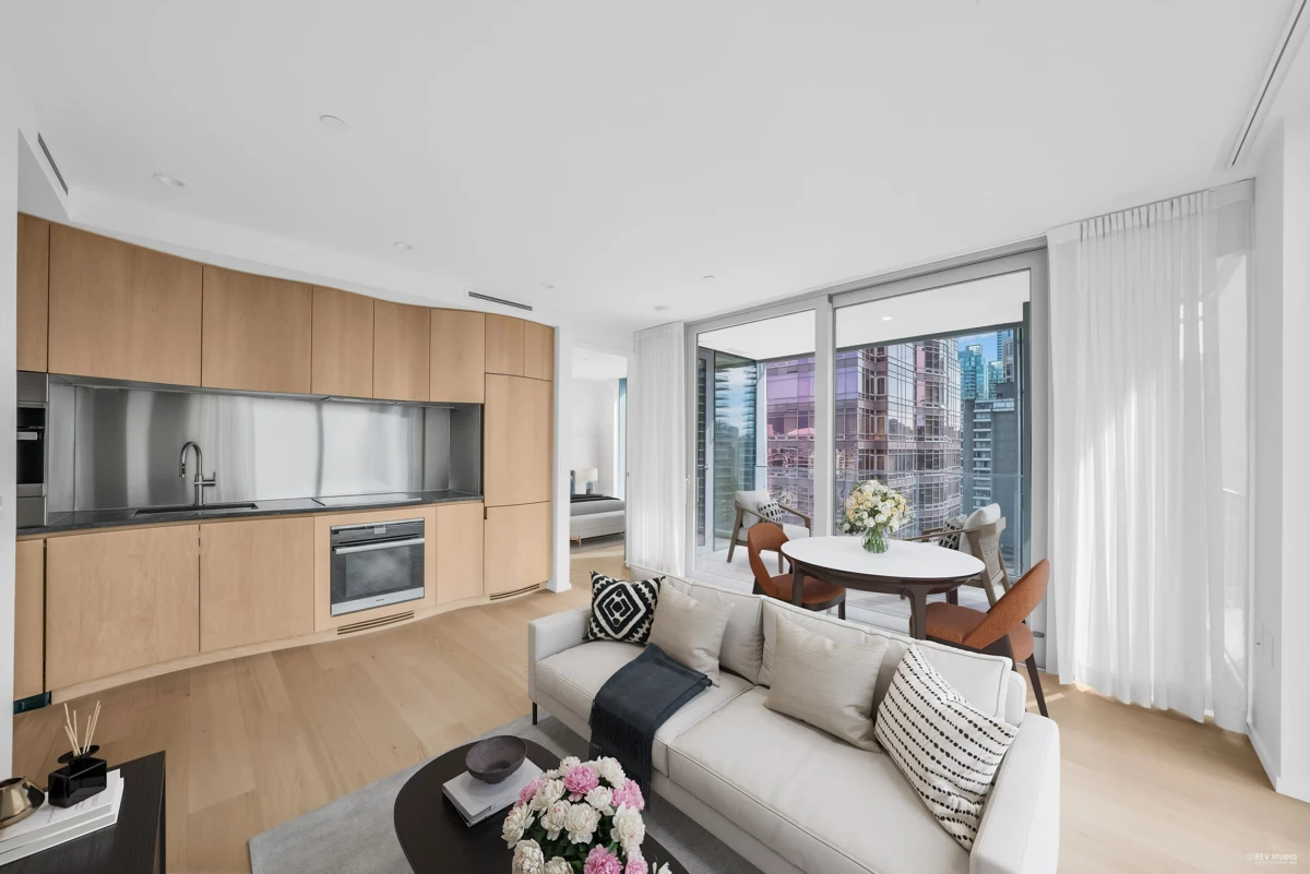 Dining Area Photo of 1704 1568 Alberni Street, Vancouver, BC