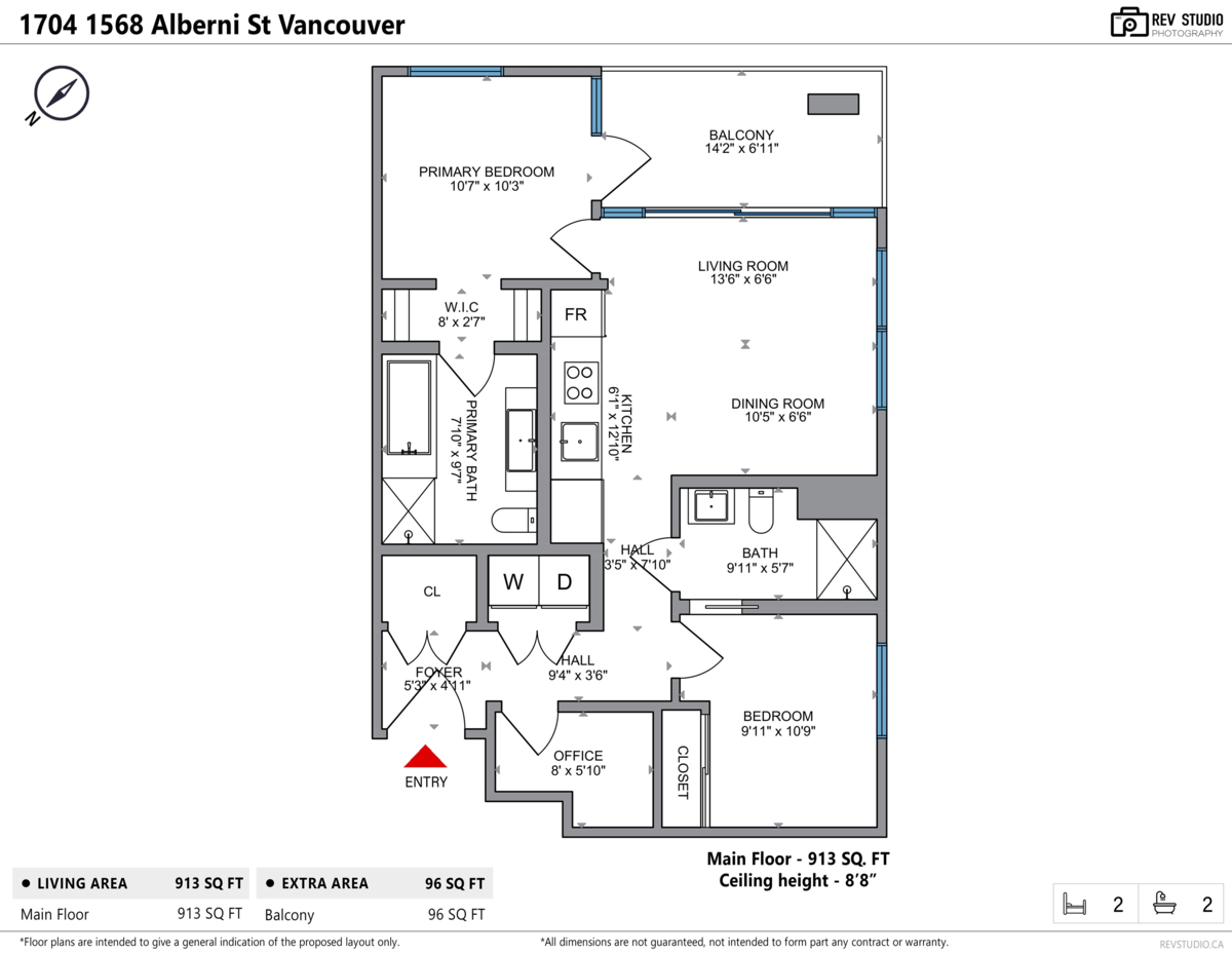 Exterior Rear Photo of 1704 1568 Alberni Street, Vancouver, BC