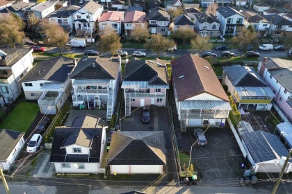 Aerial View of 591 E 28th Avenue, Vancouver, BC