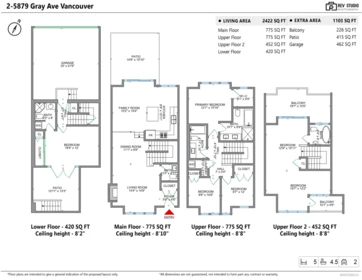 Powder Room Photo of 2 5879 Gray Avenue, Vancouver, BC