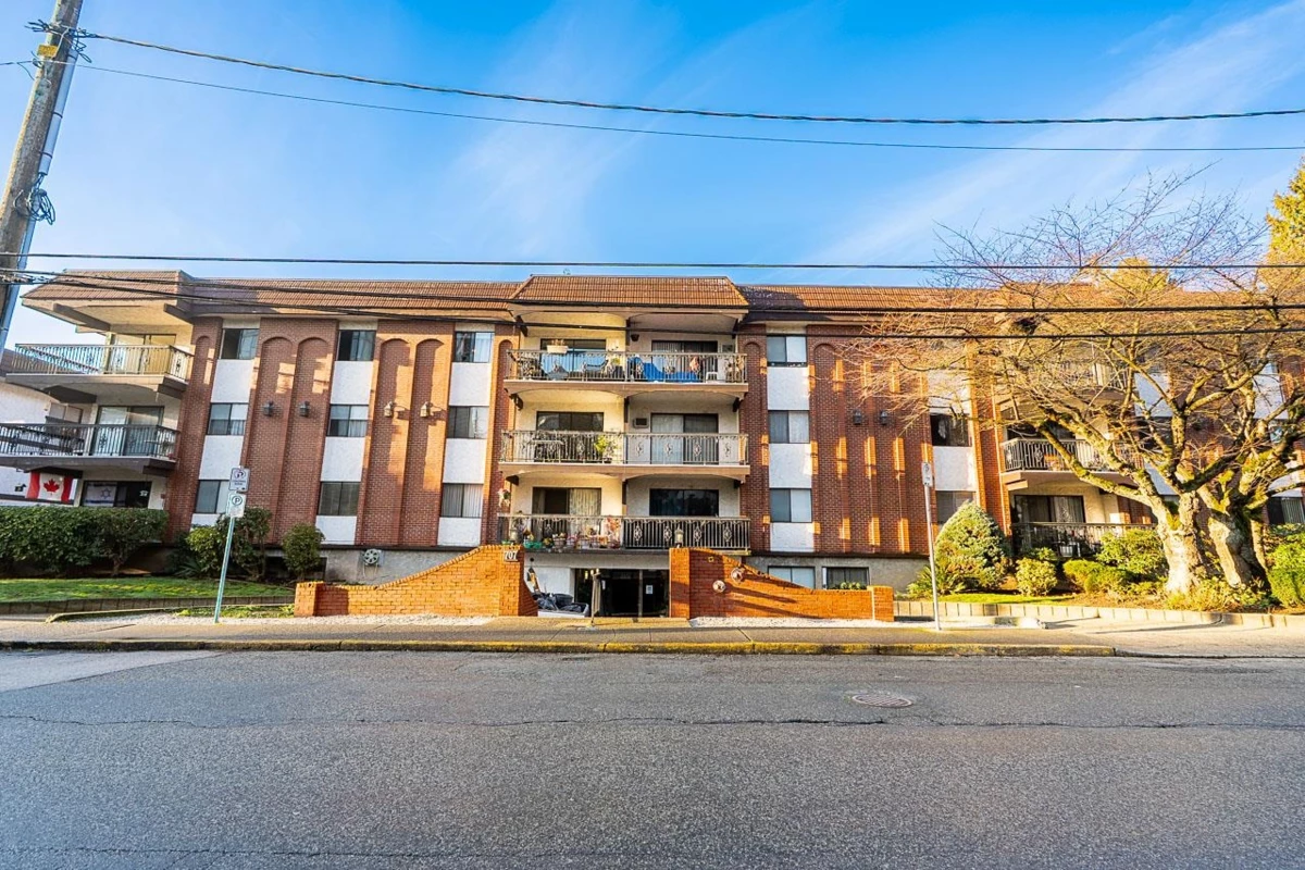 Exterior Rear Photo of 104 707 Hamilton Street, New Westminster, BC