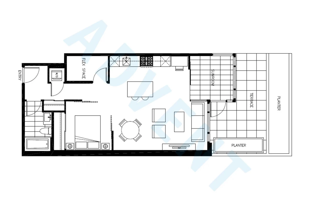 Living Room Photo of 203 4355 W 10th Avenue, Vancouver, BC