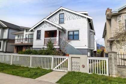 Aerial View of 2333 Napier Street, Vancouver, BC