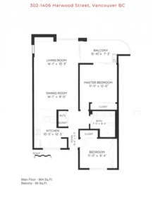 Staircase Photo of 302 1406 Harwood Street, Vancouver, BC
