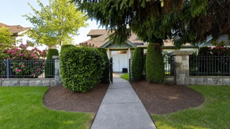 Aerial View of 1 7600 Blundell Road, Richmond, BC
