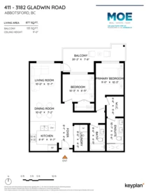 Aerial View of 411 3182 Gladwin Road, Abbotsford, BC
