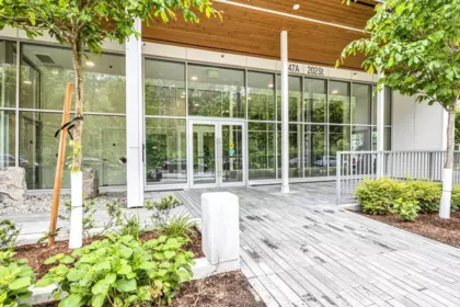 Aerial View of A606 8447 202 Street, Langley, BC