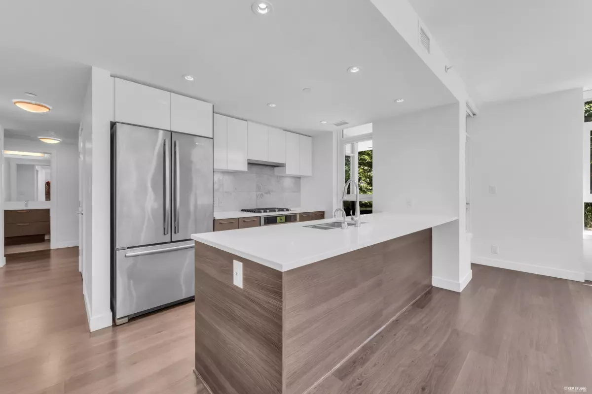 Exterior Rear Photo of 203 8538 River District Crossing, Vancouver, BC