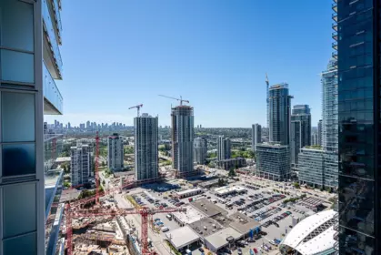 Aerial View of 2407 4650 Brentwood Boulevard, Burnaby, BC