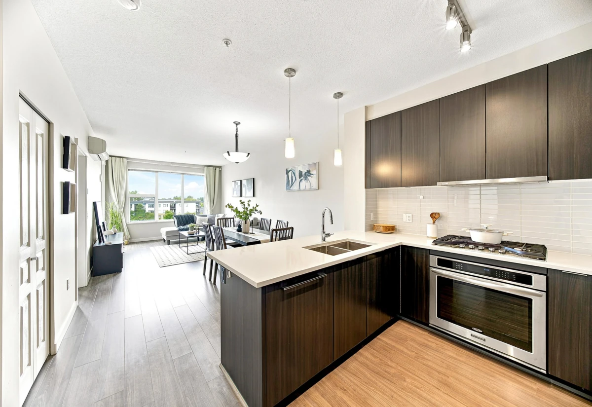 Living Room Photo of 613 9399 Alexandra Road, Richmond, BC