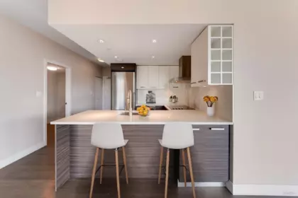 Living Room Photo of 602 1783 Manitoba Street, Vancouver, BC