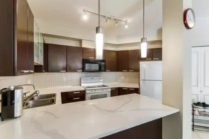 Living Room Photo of 301 10499 University Drive, Surrey, BC