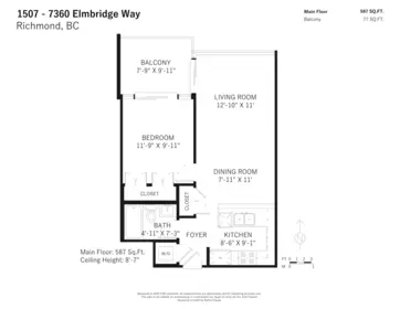 Primary Bathroom Photo of 1507 7360 Elmbridge Way, Richmond, BC